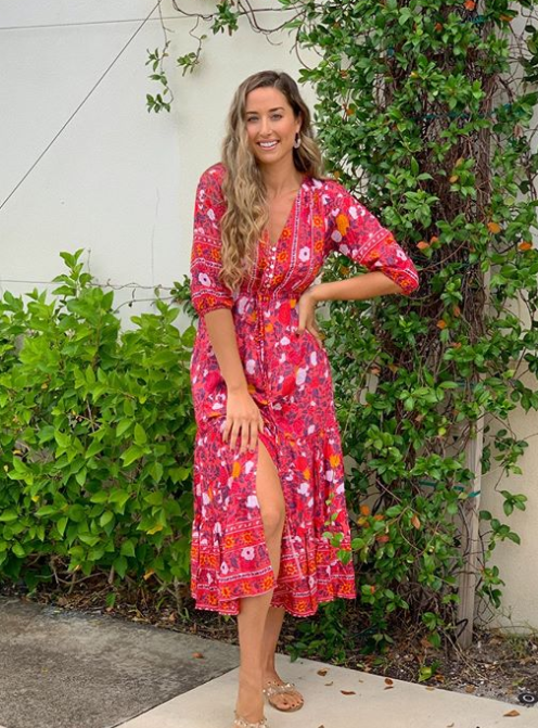 Cherry Red Carrie Dress - Walker & Wade - The Kemble Shop