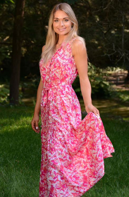 Alexis Dress / Fuchsia - Walker & Wade - The Kemble Shop