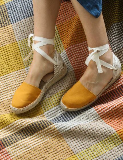 Mustard Valenciana Espadrille - The Kemble Shop