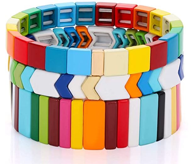 Stackable Enamel Tile Bracelets - The Kemble Shop