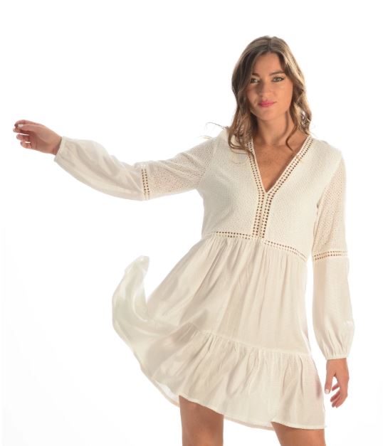 St Bart's Dress / White - Walker & Wade - The Kemble Shop