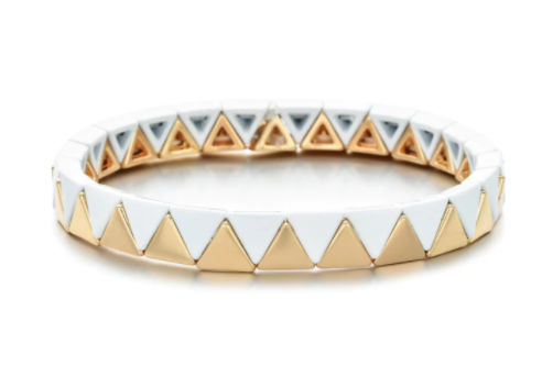Gold Tile Enamel Bracelets - The Kemble Shop