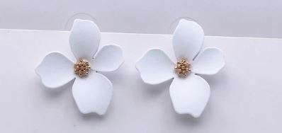 White Floral Earrings - The Kemble Shop