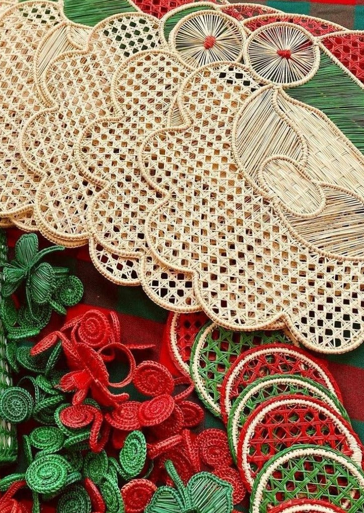 Santa Placemat w/Matching Coaster - The Kemble Shop